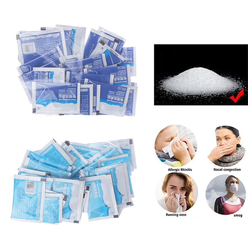 

2.7g 4.5g Nose Cleaner Salt Nasal Wash Salt Packs Allergies Relief Washing Rinse Irrigator Sinusite Neti Pot for Adults Children