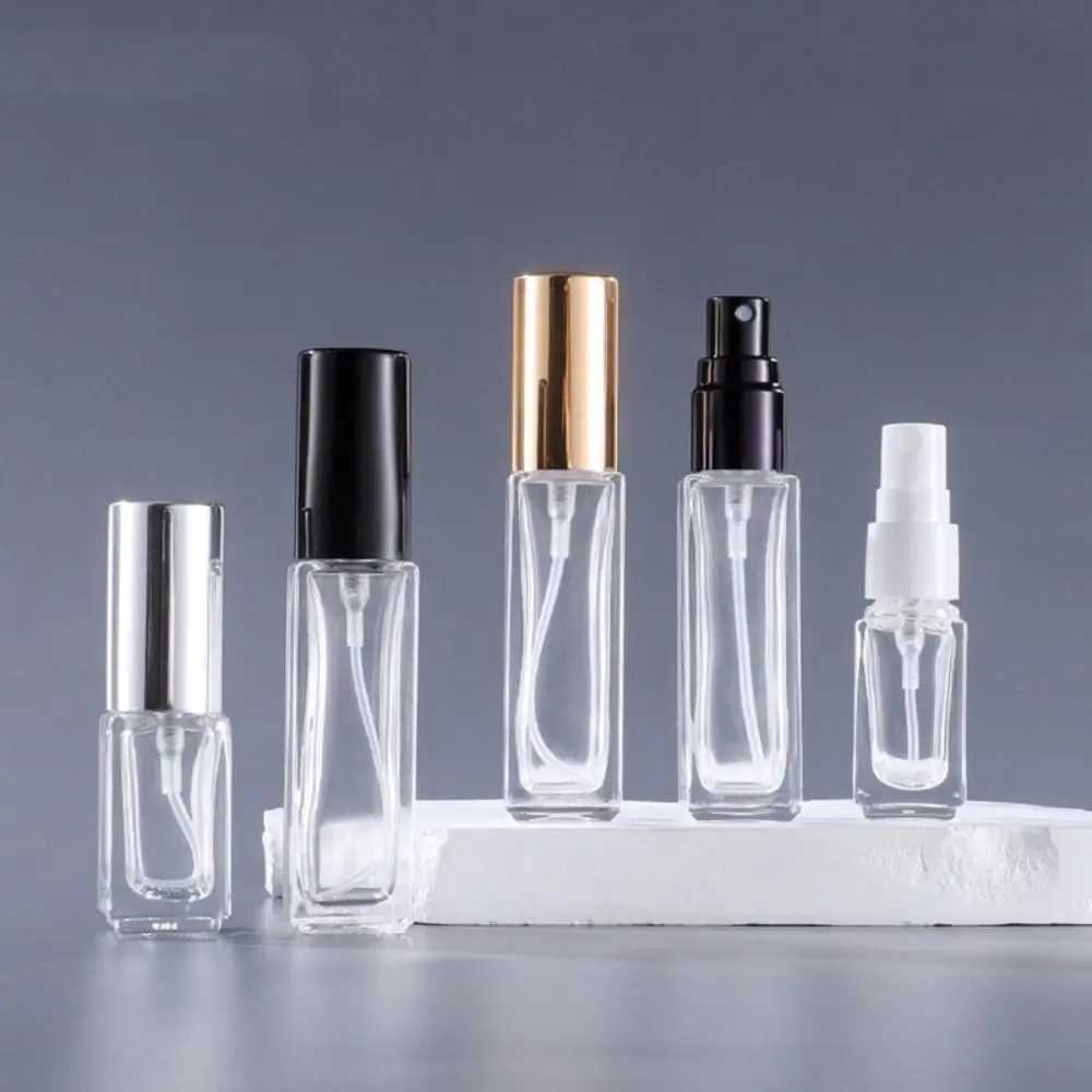 5/10/18/30ML Mini Perfume Spray Bottles Square Glass Shell Spray Atomizer Portable Travel Perfume Storage Bottle