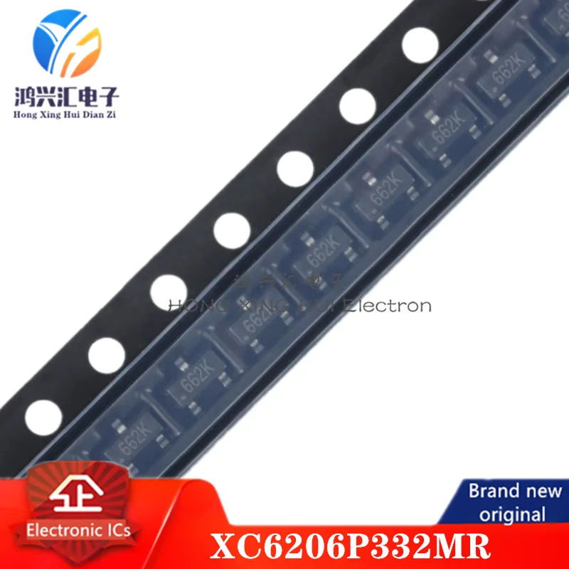 

(100 шт.) Новый/оригинальный UMW XC6206P332MR SOT-23. 5A линейный регулятор низкого выпадения LDO чип