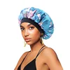 New Satin Hair Caps for Sleeping Women Bath Wide-brimmed Headwear Cover Hat Curly Hair Styling Accessories Hair Cap for Sleeping 5