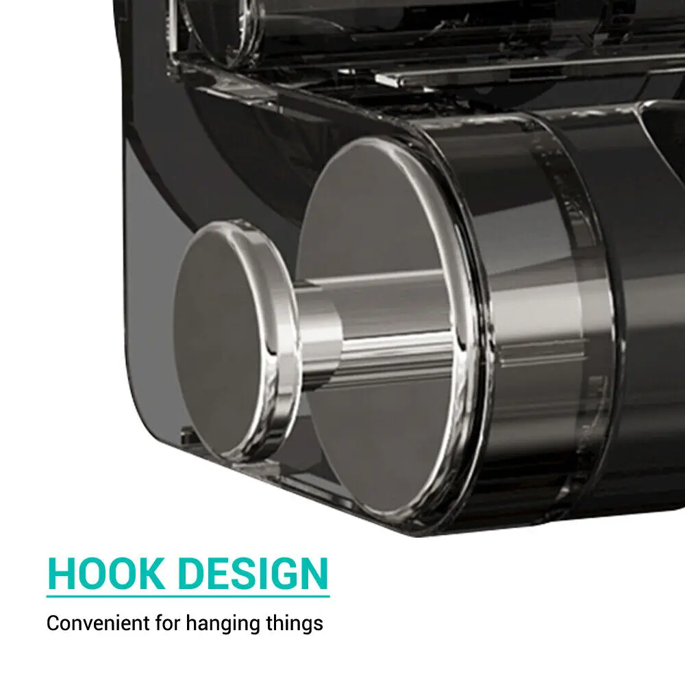 Adjustable Shower Head Holder Bathroom Wall Mount Hooks Integrated Suction Cup Holder
