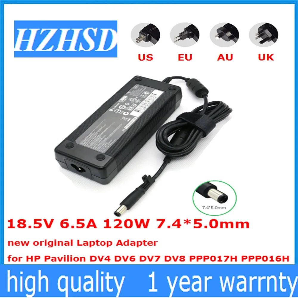 

18.5V 6.5A 120W 7.4*5.0mm new original Laptop Adapter for HP Pavilion DV4 DV6 DV7 DV8 PPP017H PPP016H