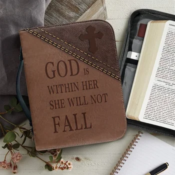 Leather Bible Case with Handle