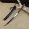 1PC Hand-made small knife, high hardness handle meat, fruit cutting, Mongolian small knife, fruit knife, survival knife 1