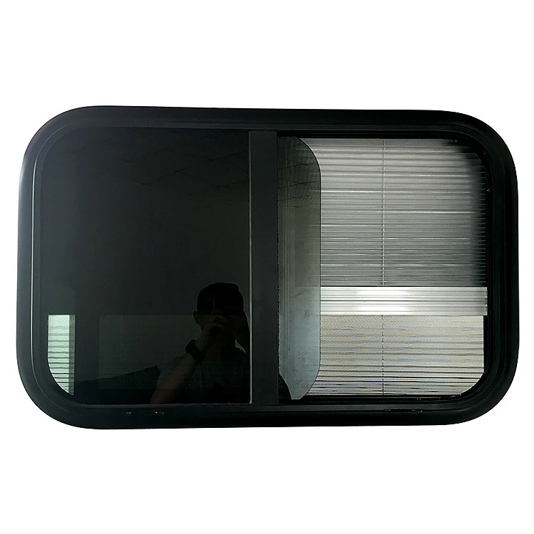 

high quality RV window cheap car aluminum alloy sliding window with screen window 900*550mm