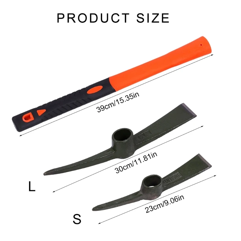 X37E Strong Miniature Mattock Tool for Efficient Excavation Farming Trail Maintenance Campers Gardener Efficient Soil Removal