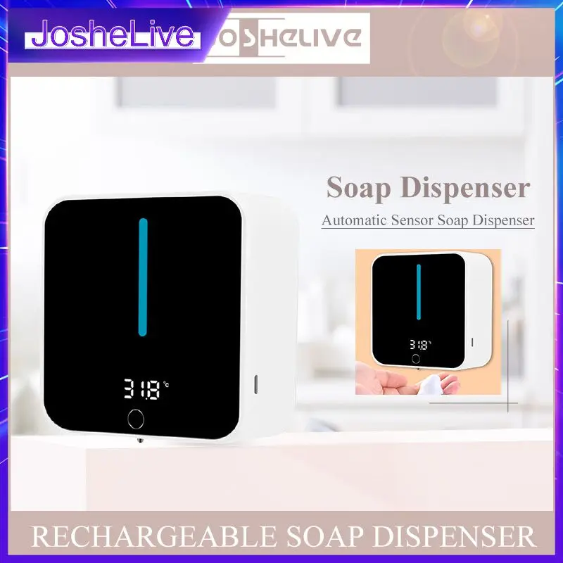 

Liquid Soap Dispensers Automatic Induction Household Kitchen Hand Washer Wall Mounted LED Display Dispenser Soap For Home