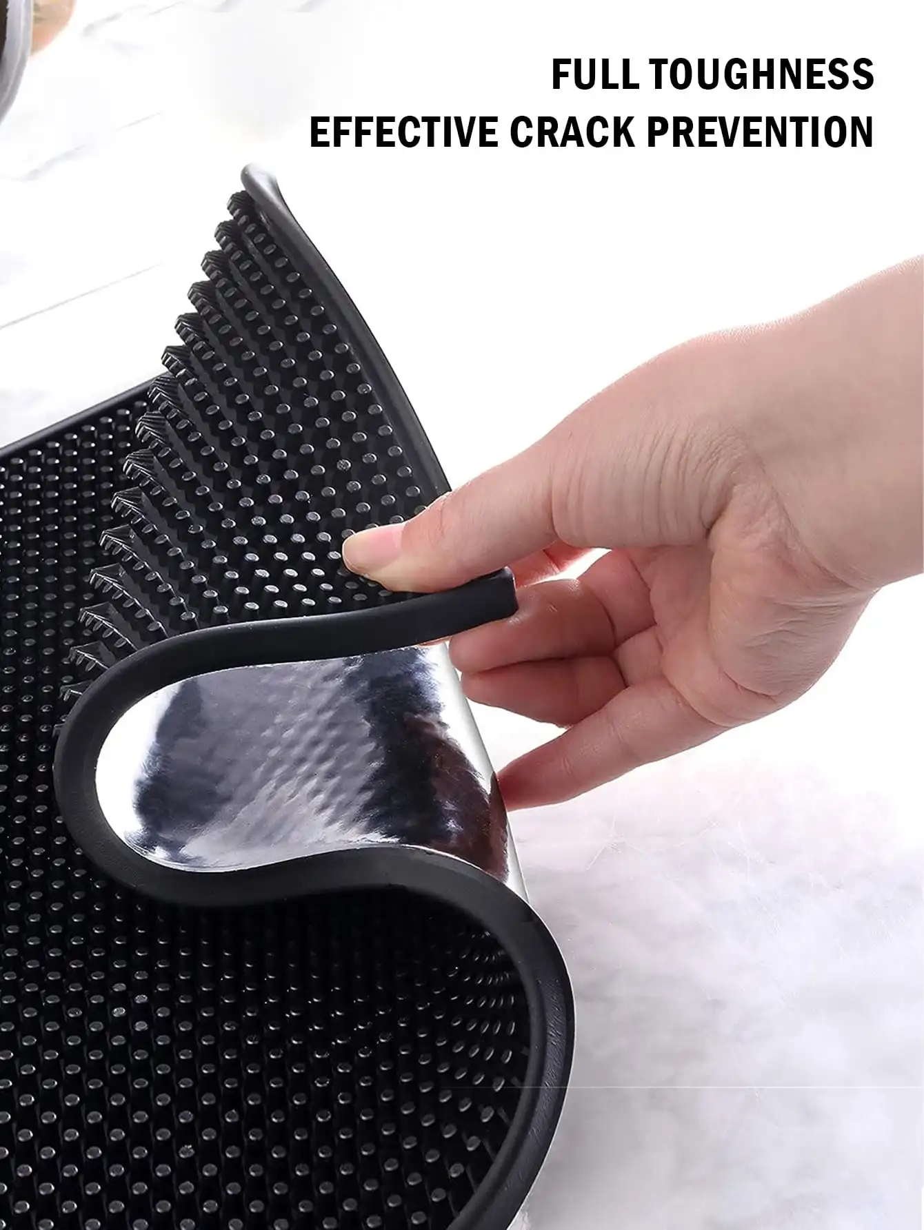 Premium Black Non-Slip Spill Mat - Thick, Durable & Stylish Bar Service Mat