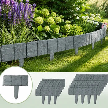 Stone Look Garden Fence 1