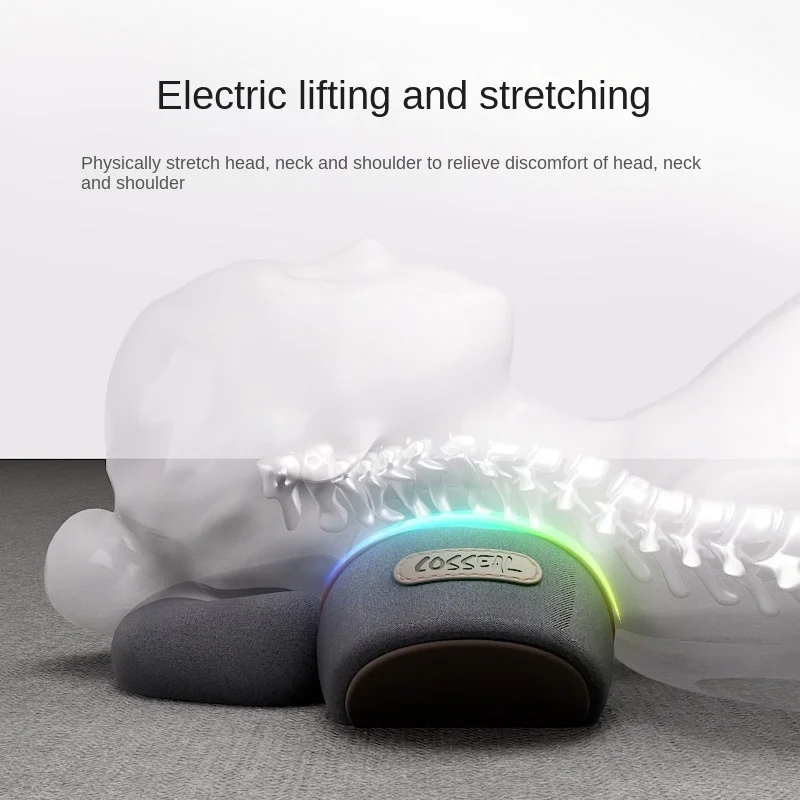 Almohada Cervical, masajeador eléctrico, compresa caliente, masaje