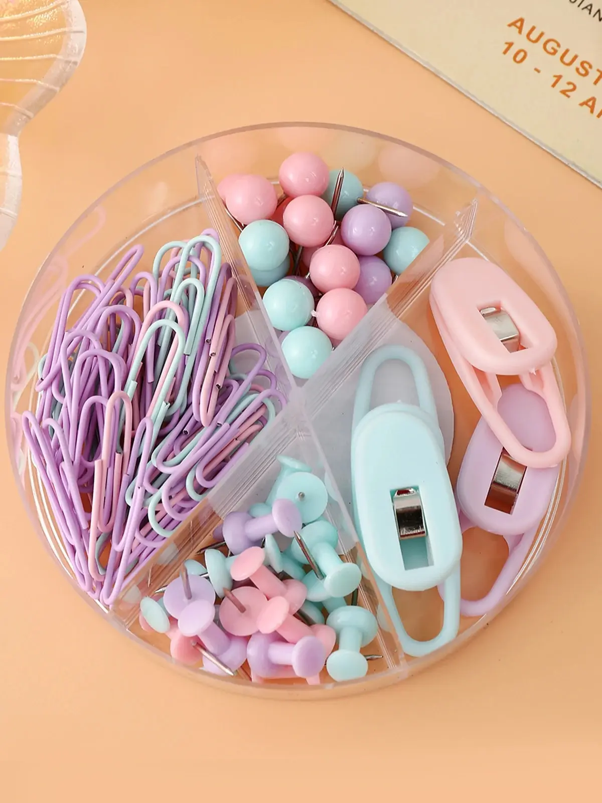 Paper Clips 1 Set Multifunctional Long Tail Clip I-shaped Nail Dovetail Paper H-shaped Nail Combination Set Office