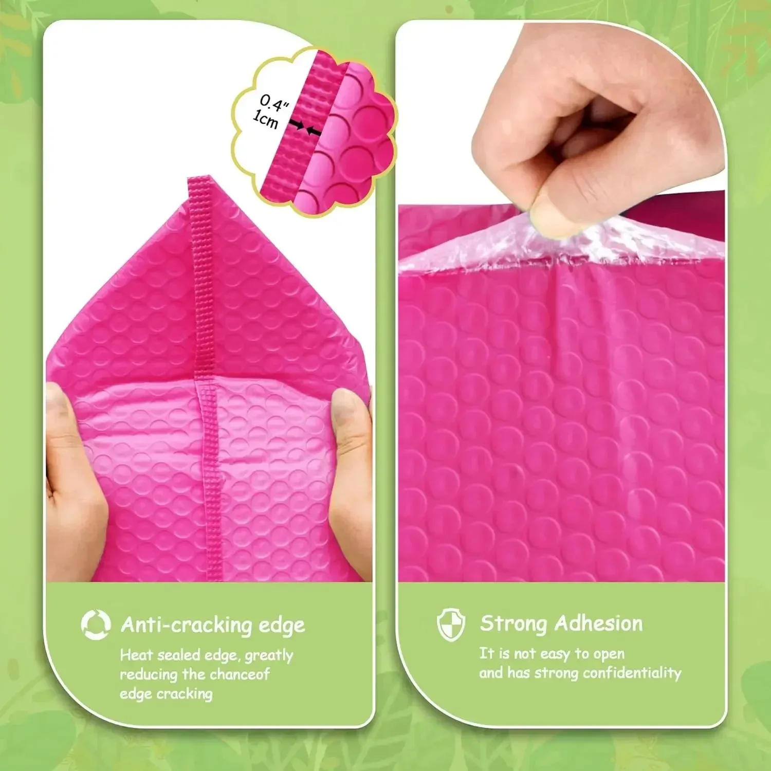 50Pcs Delivery Package Packaging Pink Small Business Supplies Envelopes Shipping Packages Bubble Envelope Packing Bag Mailer