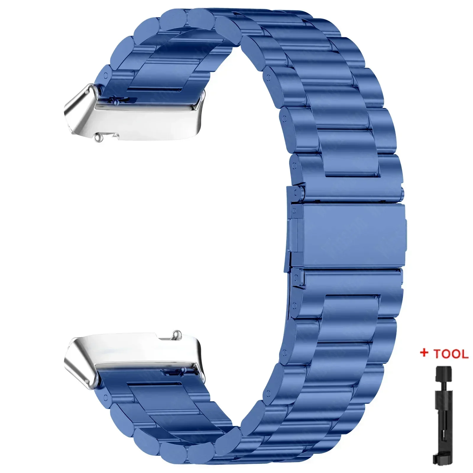 Stainless Steel No-Gap Metal Strap Wristband Bracelet