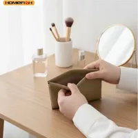 Homefish Storage Bag PU Leather For Long Wallet Passport Driver's License Document Holder Data Cable Cosmetic Bag for Women Men 6