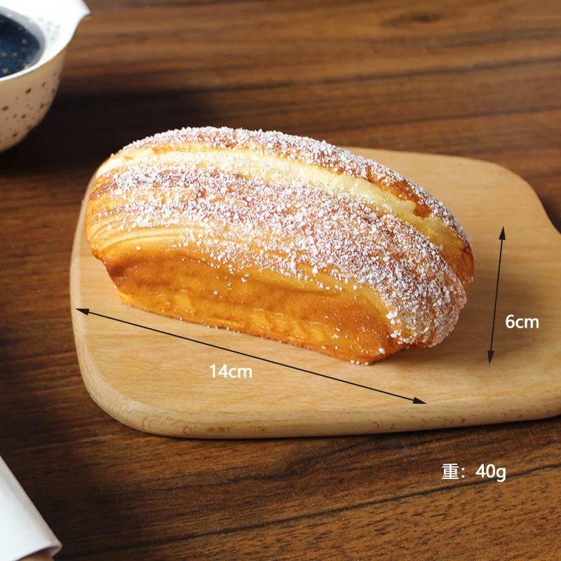 1PC Simulation Bread Baguette Food Model for Baking Shop Window Display Soft Fragrant Rebound Model Room Photography Props food model food photography props bread food model