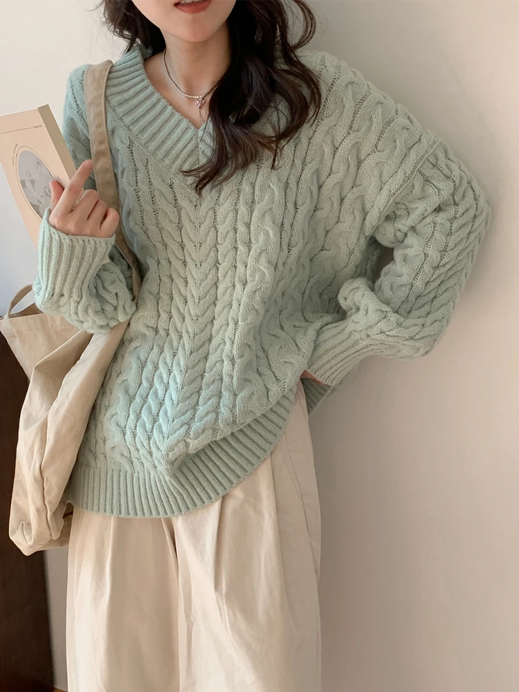 Acheter Hirsionsan Chic col roulé automne hiver pull femmes doux chaud  basique tricoté pull 9 couleurs ample décontracté femme pull