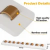 Sunglass Organizer Glasses Holder for Wall, Bamboo Wood Eyeglass Hanging Holder, Sunglasses Organizer Storage 2