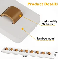 Sunglass Organizer Glasses Holder for Wall, Bamboo Wood Eyeglass Hanging Holder, Sunglasses Organizer Storage 2