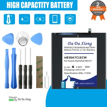 DaDaXiong HB30A7C1ECW 6500mAh Battery For Huawei MediaPad M6 8.4 VRD-AL09 VRD-W09 High Quality In Stock With Free Tools