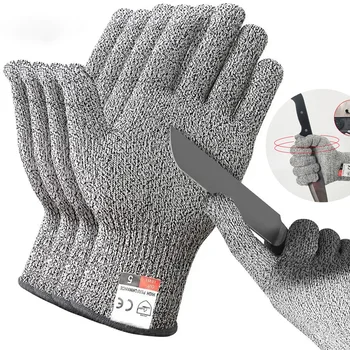 Anti-cut Outdoor Fishing Gloves Knife Cut Resistant Protection Touch Screen Anti-Slip Ultra-thin Steel Wire Mesh Gloves