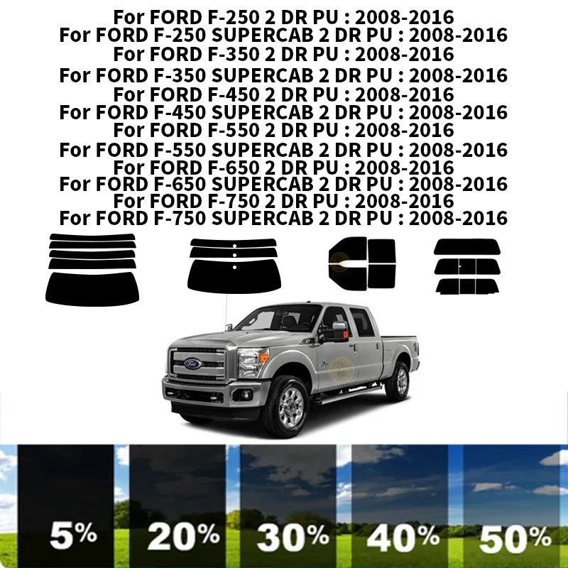 

Precut nanoceramics car UV Window Tint Kit Automotive Window Film For FORD F-450 2 DR PU 2008-2016