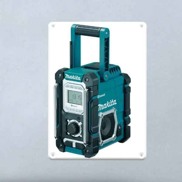 Makita 18 в Bluetooth Рабочий радиоприемник металлический знак плакат жестяной Настенный