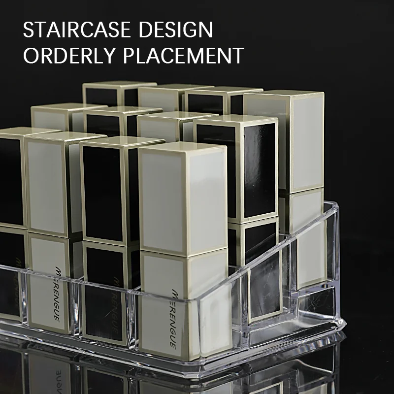 9/24/36/40 Grids Makeup Organizer Transparent Cosmetic Box Desk Make Up Brush Lipstick Holder Home Bathroom Storage Accessories 2