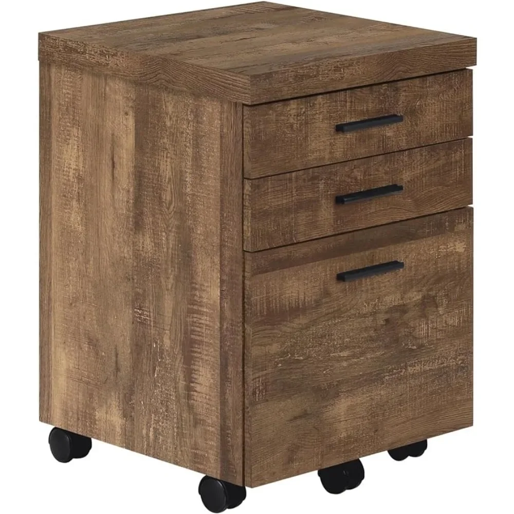 Contemporary Filing Cabinets Storage Brown Office Work Printer Stand Laminate Rolling Mobile File Furniture contemporary art