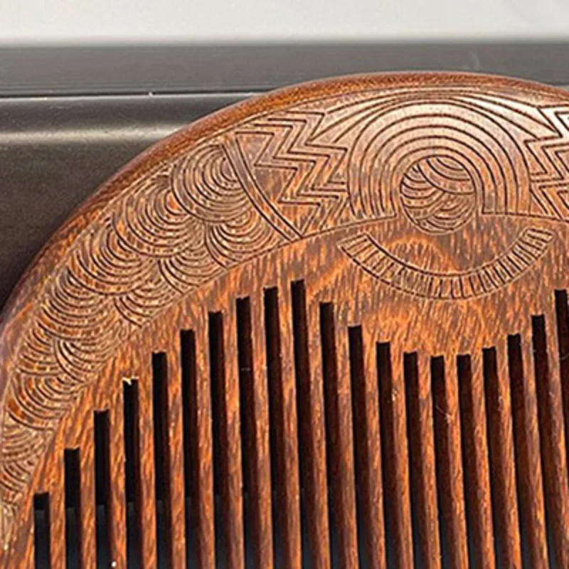 Pocket Wooden Comb Natural Black Gold Sandalwood Super Wide Tooth Wood Combs No Static Lice Beard Comb Hair Styling