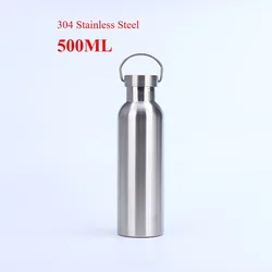 Deluxe Stainless Steel Water Bottle - 1 Liter, Ideal for Sport and Travel, Free Shipping Included (500ML STYLE3)