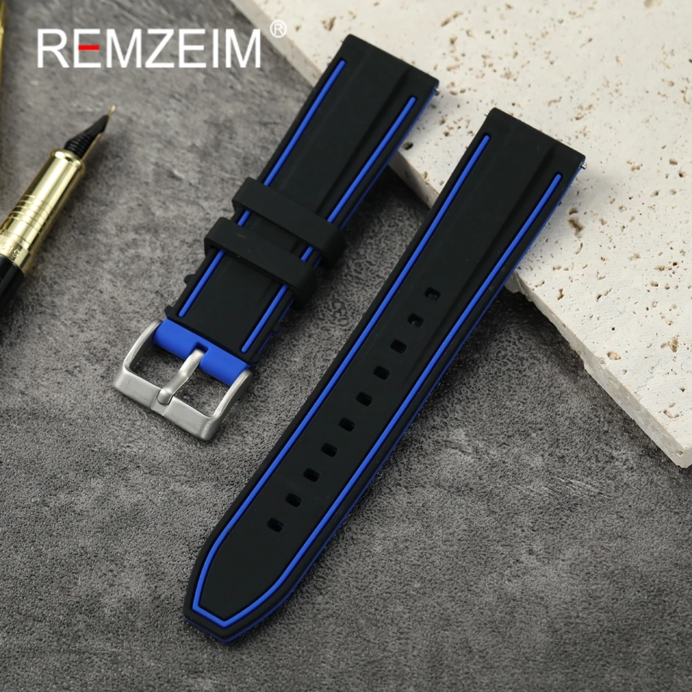 Premium Quick Release Silicone Sport Strap - Soft, Durable Rubber Wristband