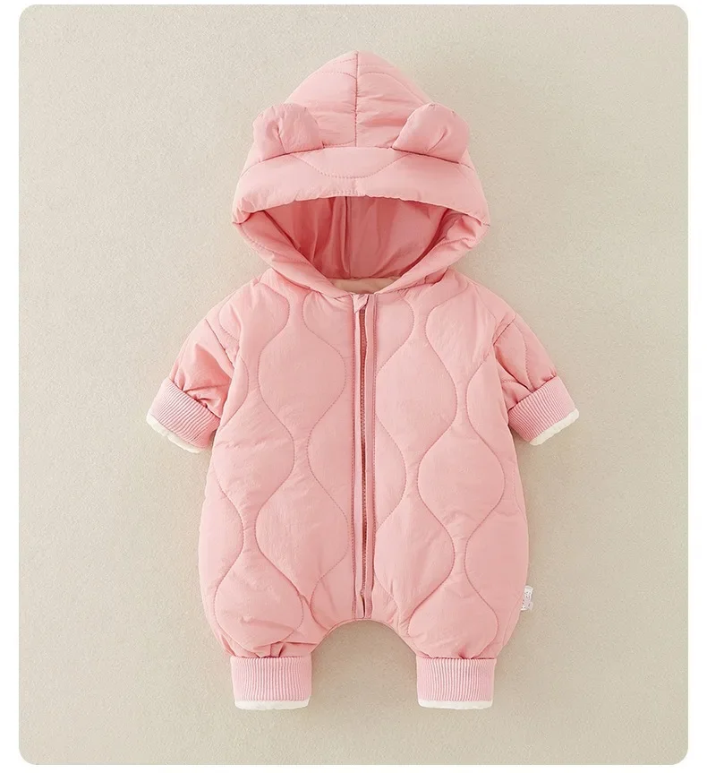 Thicken Fleece Baby Jumpsuits for Winter