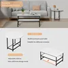 Coffee Table, White Modern Coffee Tables for Living Room, Detachable 2 Small Coffee Tables, Faux White Marble 5