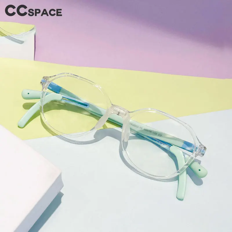 56565 Fashionable Kid Anti Blue Light Glasses Color Frames Children's Computer Eyeglasses Can Be Paired with Myopia Glasses