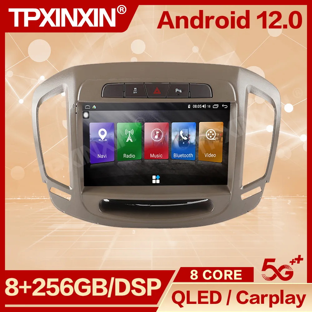 

8+256G Android 12 Stereo Receiver Automotive Multimedia For Buick Regal 2014 2015 GPS Navi Radio Coche With Bluetooth Autostereo