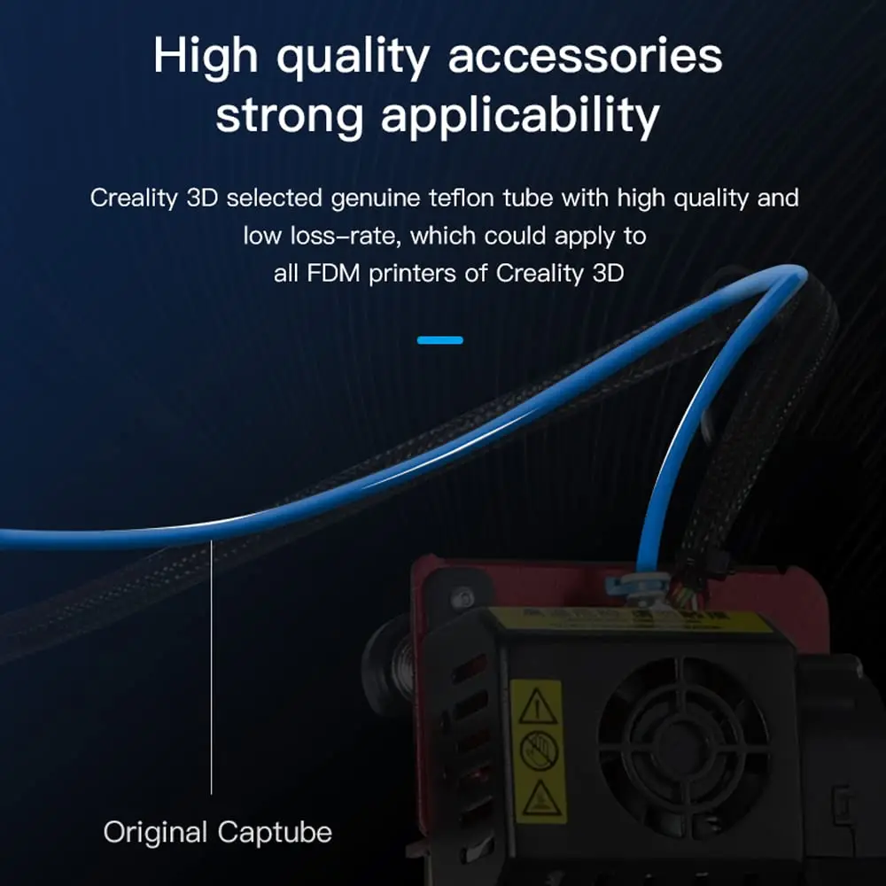 Impressora para Capricorn Bowden Ptfe Tubing Azul 1.75 mm Filamento Resina Premium Importada do Japão 1m 2m Creality3d Peças da - Imagem 5