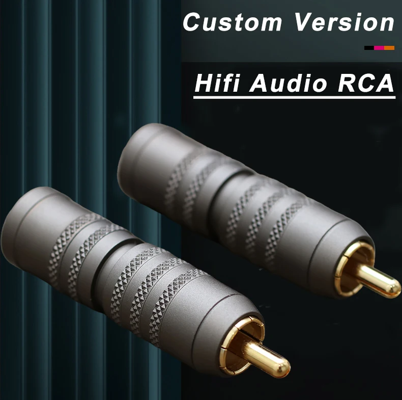 4 stücke/8 stücke RCA XSSH Audio DIY HIFI Verstärker Gold Silber Rhodiniert Messing Stecker Jack stecker für RCA Audio Signal Kabel – Detail 13