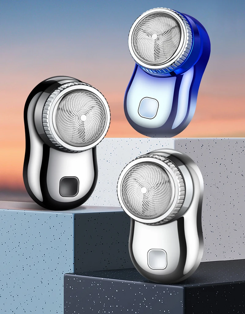 미니 면도기 세척 가능한 수염 트리머 전기 면도기 휴대용 포켓 면도기 일상 사..