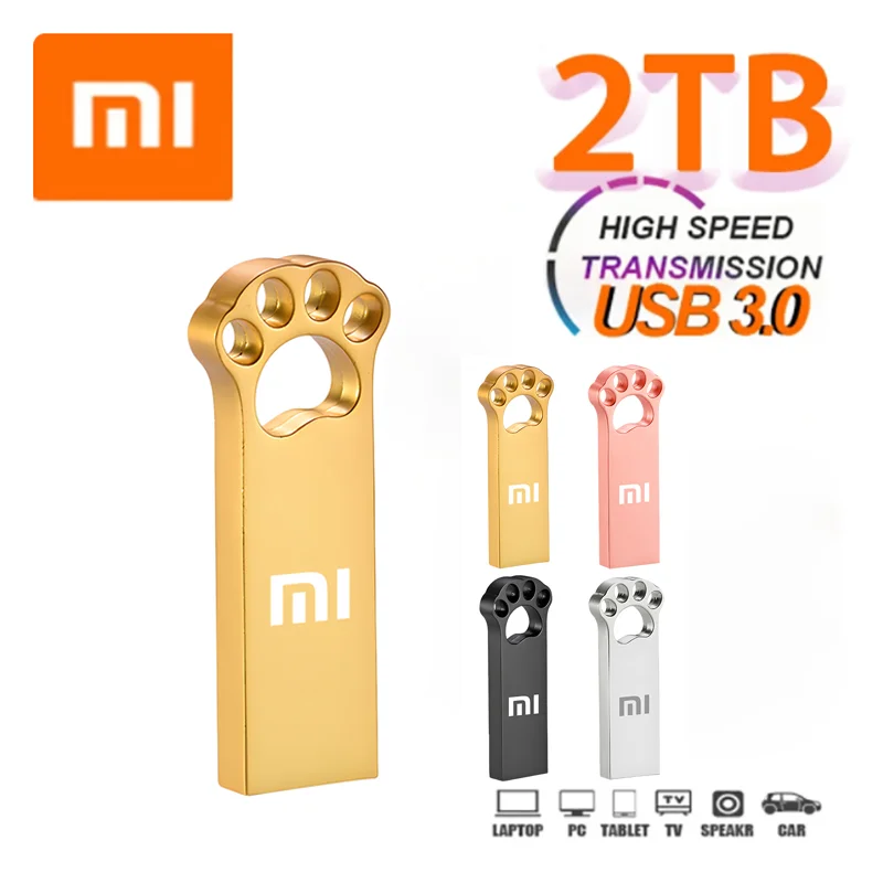 Xiaomi Usb Flash Drive Pendrive Ad Alta Velocità 1Tb 2Tb 16Gb 512Gb 256Gb 128Gb Chiave In Metallo Impermeabile Pendrive Memory Stick Flash Disk