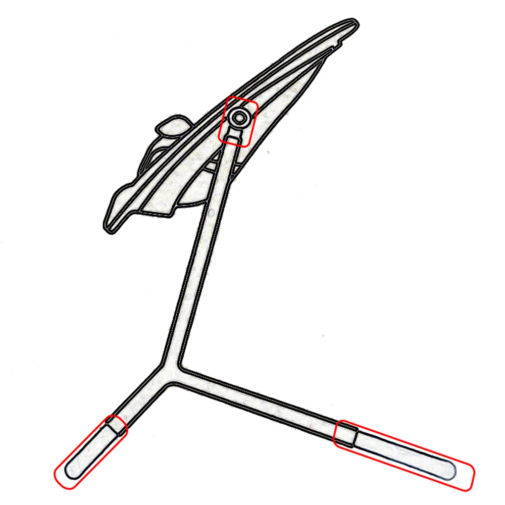 Adapter Set For Cybex Lemo Lemo2 Highchair Sleeping Basket Convertor Chair Front Back Foot Extension Tubes DIY Baby Accessories