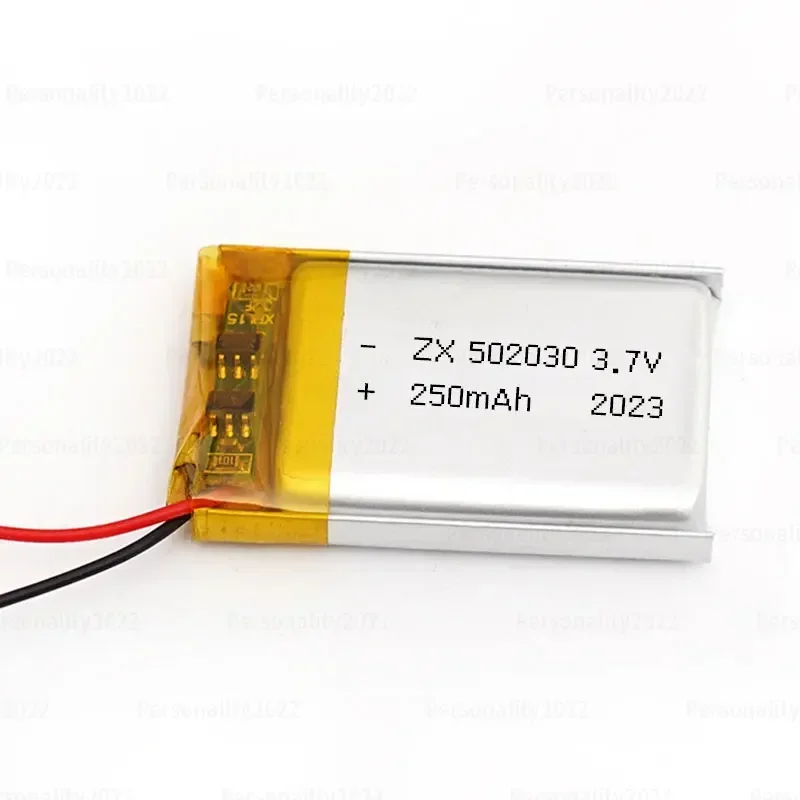 Rechargeable Lithium Batteries 502030 Battery 3.7V 250mAh Lipo Polymer Li-ion Ph-2.0mm for Bluetooth Headset Car Recorder Car Toys Etc.