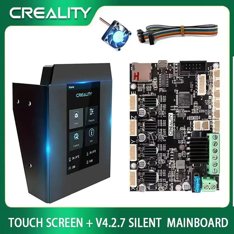 

Creality Ender 3 Touch Screen Kit 4.3 Inch LCD Display with V4.2.7 Silent Mainboard for Ender 3/ Ender-3 V2/3 Pro 3D Printers