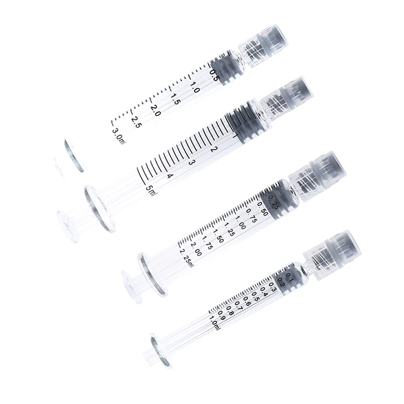 1ml/2.5ml/3.5ml/5ml Optional Capacity Beauty Glass Syringe Luer Lock Syringe Borosilicate Glass Prefillable Syringe
