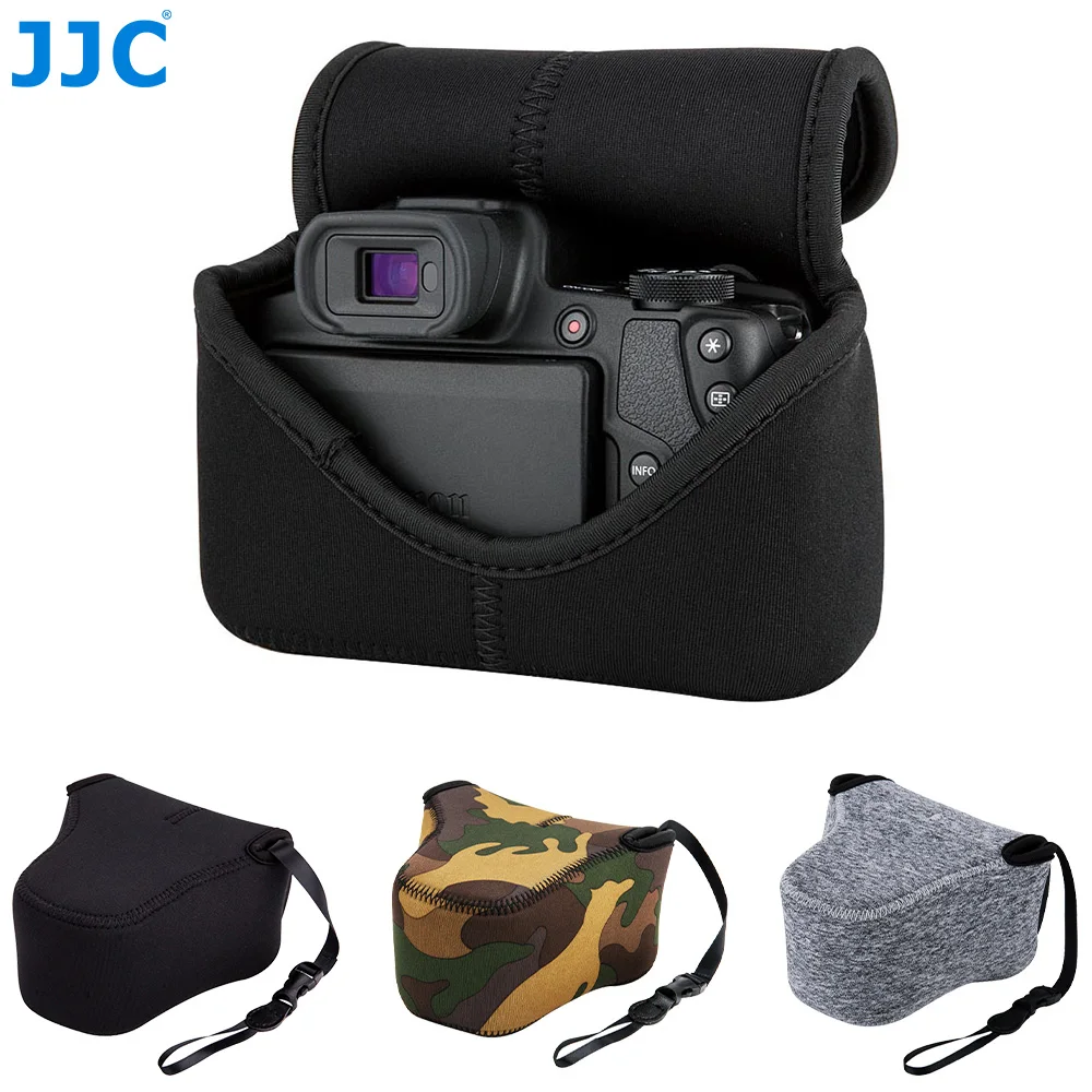 JJC 미러리스 카메라 가방 케이스, 네오프렌 소프트 카메라 파우치, 후지필름 X100VI XT30II XT30 XT20 XT10 XE4 캐논 EOS M50II M50 M5