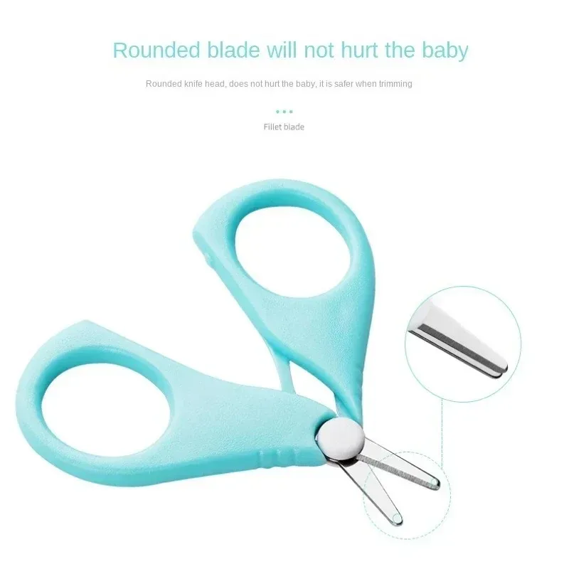 Baby Newborn White Nail Clippers for Infant Boys Girls Toddler Anti Pinch Meat Pedicure Set Baby Nail Care Trimmer Tools Items