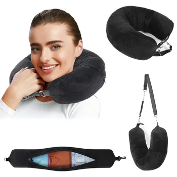 Travel Neck Pillow with Storage 1