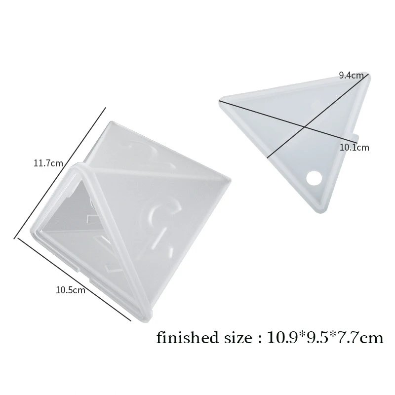 Large Dice Resin Molds, 2 Styles Silicone Dice Mold For Epoxy Resin  Casting, Triangle Hexagonal D20