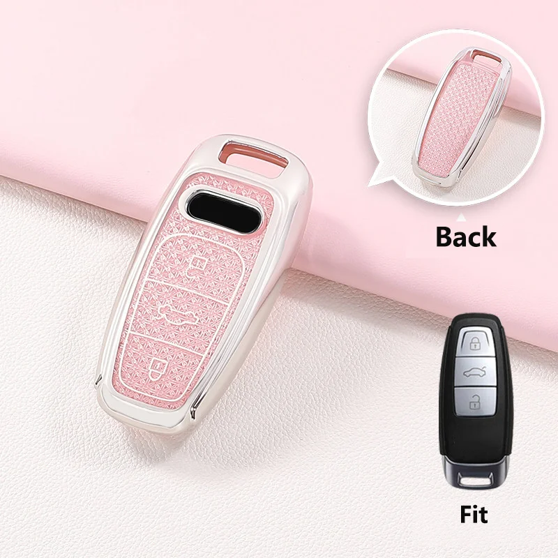 Premium Crystal TPU Key Case – Sleek Protective Key Fob Cover in Transparent Design
