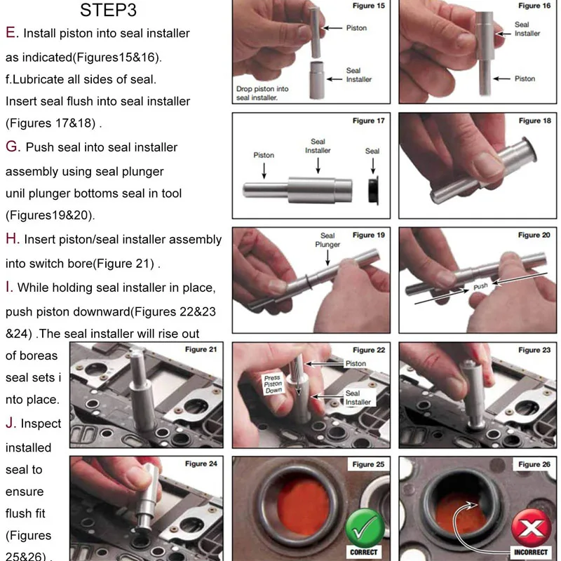 124740-TL30 Pressure Switch Installation Tool Kit Fit for GM Transmissions 6L45 6L50 6L80 6T70 (Gen 1) 6T75 (Gen 1)