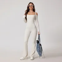 FUBEIKE New Yoga Jumpsuit For Sports Back Beauty Back Brown Seamless Double-Shoulder Strap Tights Sexy One-Piece Bodysuit 4